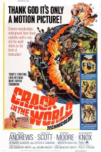 Dana Prints: CRACK IN THE WORLD, US poster, Dana Andrews (bottom left), 1965
