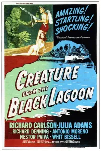 Adams Prints: CREATURE FROM THE BLACK LAGOON, top left: Richard Carlson, Julie Adams, 1954