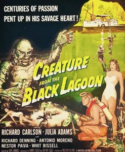 Creature Prints: CREATURE FROM THE BLACK LAGOON, Richard Carlson, Julie Adams, 1954