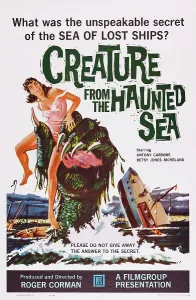 Claw Prints: CREATURE FROM THE HAUNTED SEA, US poster art, 1961
