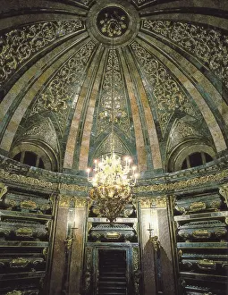 CRESCENZI, Giovanni Battista (1577-1635). Pantheon of the Kings. 1620. SPAIN. San Lorenzo de El Escorial. Royal Monastery of San Lorenzo de El Escorial