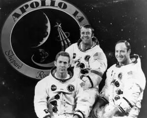 Astronaut Prints: The crew of Apollo 14, L-R: Stuart Roosa