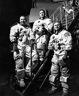 Outer Space Prints: The crew for the Apollo 8 spacecraft L-R: James A