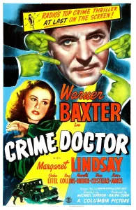 Raised Arm Prints: THE CRIME DOCTOR, US poster, Warner Baxter, Margaret Lindsay, 1943