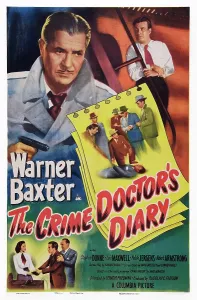 Sequel Prints: THE CRIME DOCTOR'S DIARY, US poster art
