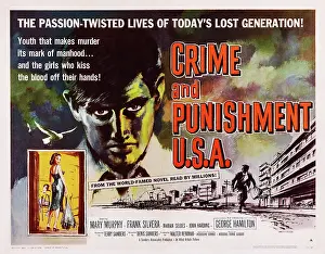 Hamilton Prints: CRIME AND PUNISHMENT, USA George Hamilton on title card, 1959