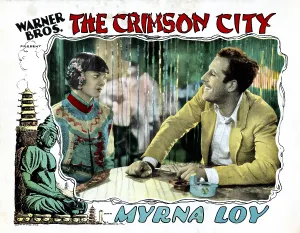 Images Dated 15th October 2015: THE CRIMSON CITY, from left, Myrna Loy, John Miljan, 1928