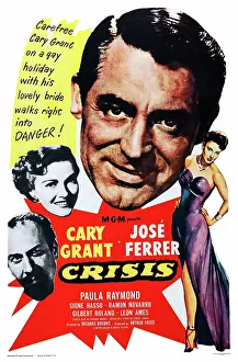 Phposters Prints: CRISIS, US poster art, clockwise from top: Cary Grant