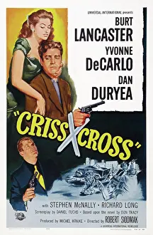 Images Dated 25th December 2014: CRISS CROSS, US poster art, top from left: Yvonne DeCarlo