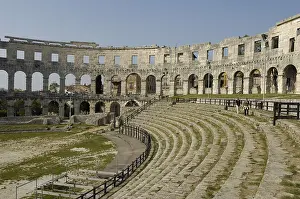 Antique Prints: CROATIA. Pula. Roman amphitheatre