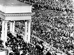 Speeches Prints: Crowd at the Inauguration of Richard Nixon