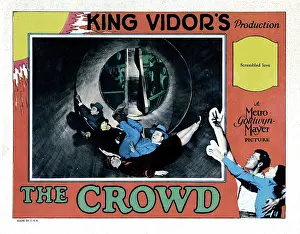 Murray Prints: THE CROWD, US lobbycard, (right) James Murray, Eleanor Boardman, 1928