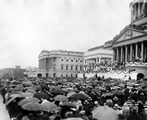 Inaugurations Prints: Crowds at Herbert Hoover's inauguration
