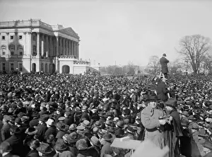 Photographers Prints: Crowds at the inauguration of President Warren Harding