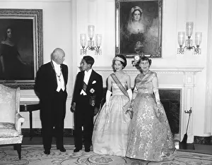 Tiara Prints: Crown Prince Akihito and Princess Michiko of Japan with the Eisenhowers