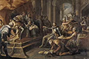 Columbus Prints: CRUA, Andrs (18th c.-19th c.). Columbus before the Catholic Monarchs