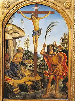 Bernardino Di Betto Prints: Crucifixion, by Bernardino di Betto knows as Pinturicchio