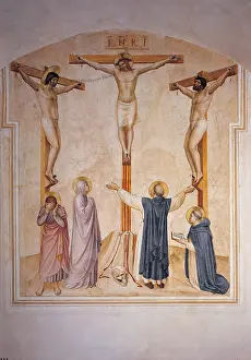 St John Prints: The Crucifixion, by Guido di Pietro (Piero) known as Beato Angelico