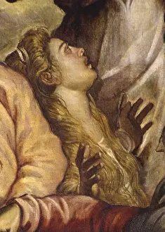 Hair Prints: Crucifixion, by Jacopo Robusti also known as Tintoretto