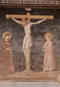 Crucifixion Prints: The Crucifixion, by Pietro de Cerroni known as Pietro Cavallini