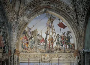 Martyr Prints: Crucifixion of St Philip, by Filippino Lippi