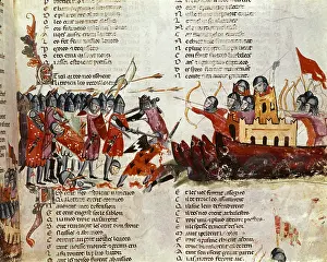 Armours Prints: Crusades. Disembark of crusaders