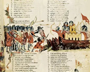 Craft Prints: Crusades. Disembark of crusaders