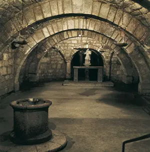 Palencia Prints: Crypt of San Antolin. 7th c. SPAIN