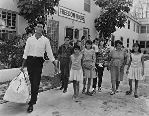 Families Prints: Cuban refugee family in Miami, Florida in 1966