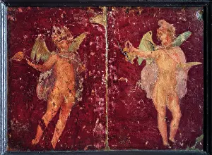 Face Turned Prints: Cupids, by unknown artist, 54-69