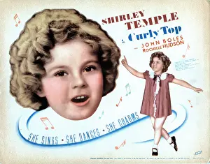 Images Dated 1st September 2015: CURLY TOP, US poster, Shirley Temple