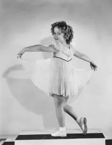 Pleated Skirt Prints: CURLY TOP, Shirley Temple, 1935
