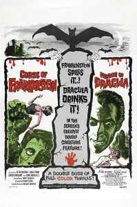 Evil Prints: THE CURSE OF FRANKENSTEIN, 1957, HORROR OF DRACULA, 1958, Christopher Lee, US poster
