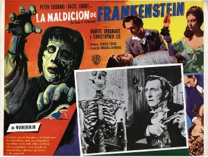 2005 Prints: THE CURSE OF FRANKENSTEIN, Peter Cushing (inset)