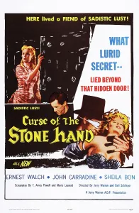 Anthology Prints: CURSE OF THE STONE HAND, US poster, top left: Sheila Bon, 1964