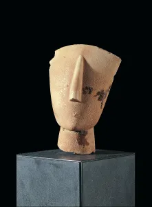 Archaeology Prints: Cycladic idol, by Unknown Artist