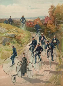 Bicycles Prints: Cycling in the country