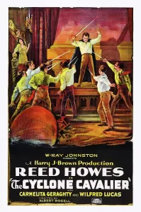 Swordfight Prints: CYCLONE CAVALIER, poster art, 1925