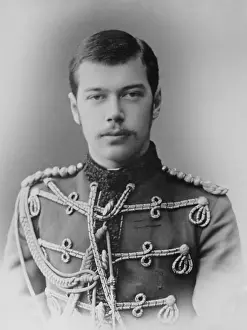 Epaulets Prints: Czar Nicholas II of Russia in 1886, at age 18 (BSLOC_2017_2_4)