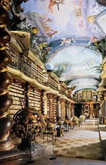 Prague Prints: CZECH Rep.. Prague. Klementinum library