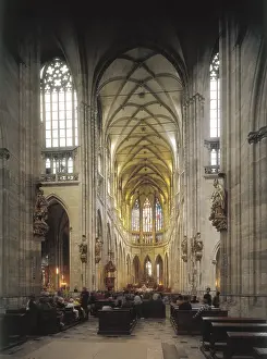 Prague Prints: CZECH Rep.. PRAGUE. Prague. Cathedral of Saint Vitus (1344-1392)