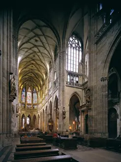 Prague Prints: CZECH Rep.. PRAGUE. Prague. Saint Vitus Cathedral (1344-1392)