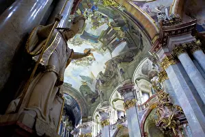 Prague Prints: CZECH Rep.. Prague. Saint Nicholas church in MalA Strana (1673-1752)