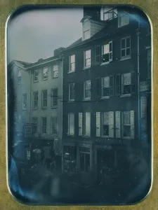 Daguerreotype Prints: Daguerreotype of No. 48 and 46, Chestnut Street, Philadelphia, Pennsylvania 1854
