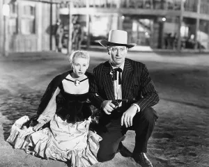 Ralston Prints: DAKOTA, from left, Vera Ralston, (aka Vera Hruba Ralston), John Wayne, 1945