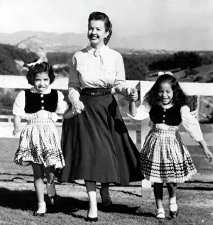 Holding Hands Prints: Dale Evans (center), with her two adopted daughters