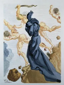 DALI, Salvador (1904-1989). The Divine Comedy. 1960. Illustration from an edition of Dante's "Divine Comedy"