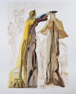 DALI, Salvador (1904-1989). The Divine Comedy. 1960. Illustration from an edition of Dante's "Divine Comedy"