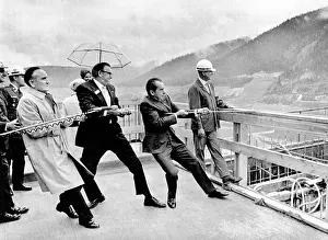 Ropes Prints: Dam building ceremony in Montana
