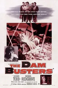 Richard Prints: THE DAM BUSTERS, (aka THE DAMBUSTERS), US poster art, left insert: Richard Todd, 1955